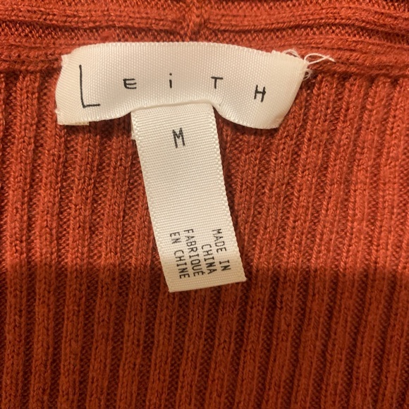 Leith Warm Rust Cardigan Sweater - Picture 4 of 10